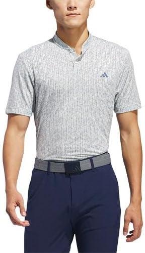 imageadidas Mens Ultimate365 Printed Golf Polo ShirtCrystal JadePreloved Ink