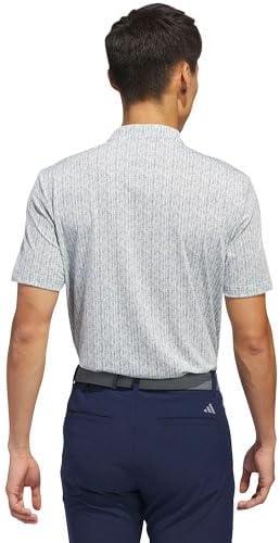 imageadidas Mens Ultimate365 Printed Golf Polo ShirtCrystal JadePreloved Ink