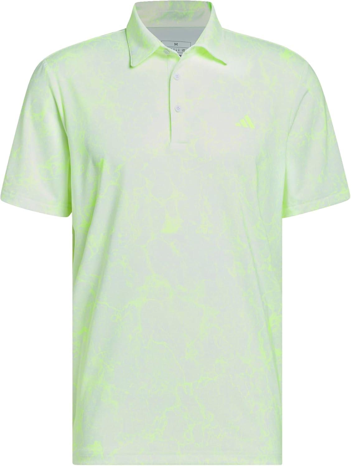 imageadidas Mens Ultimate365 Printed Golf Polo ShirtWhite