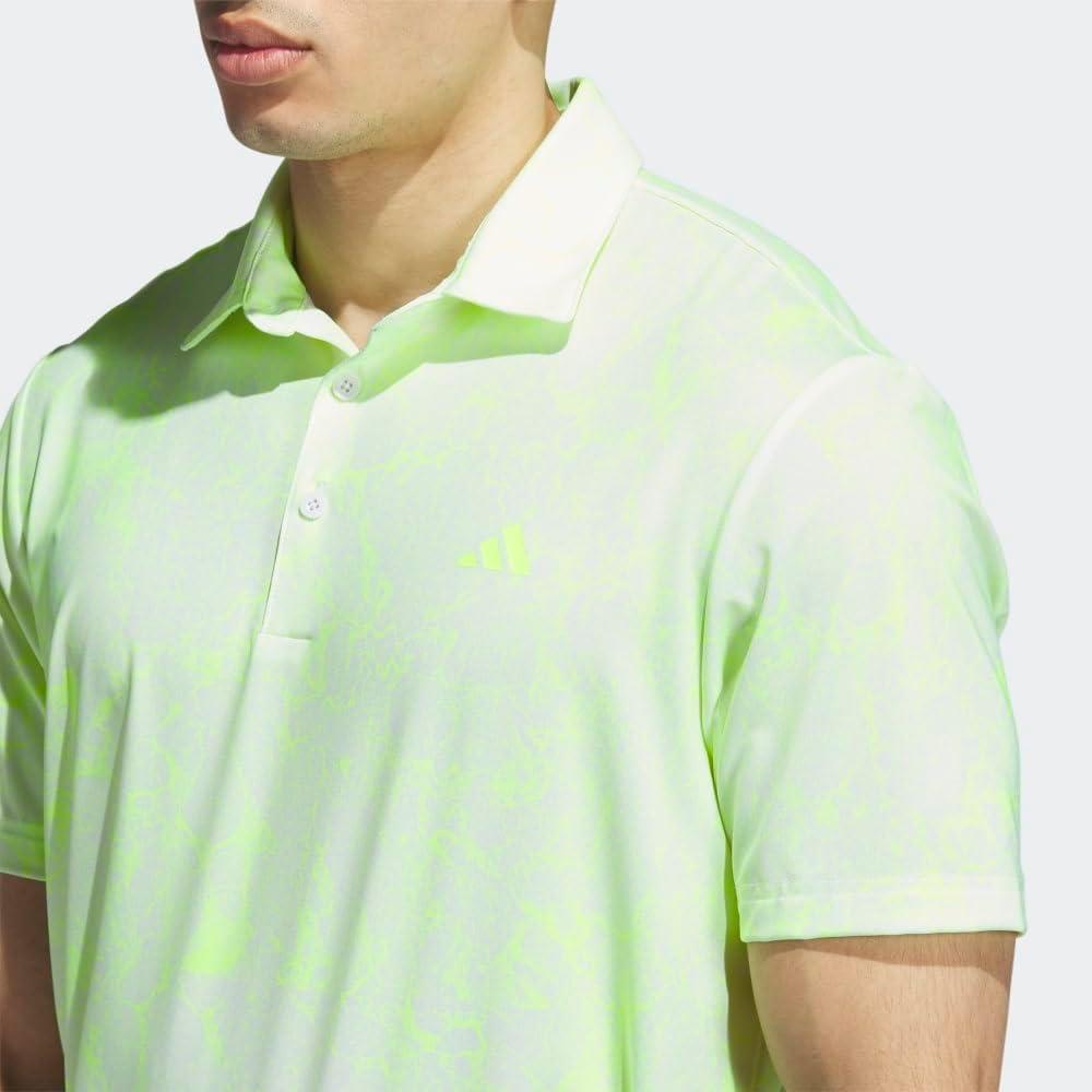 imageadidas Mens Ultimate365 Printed Golf Polo ShirtWhite