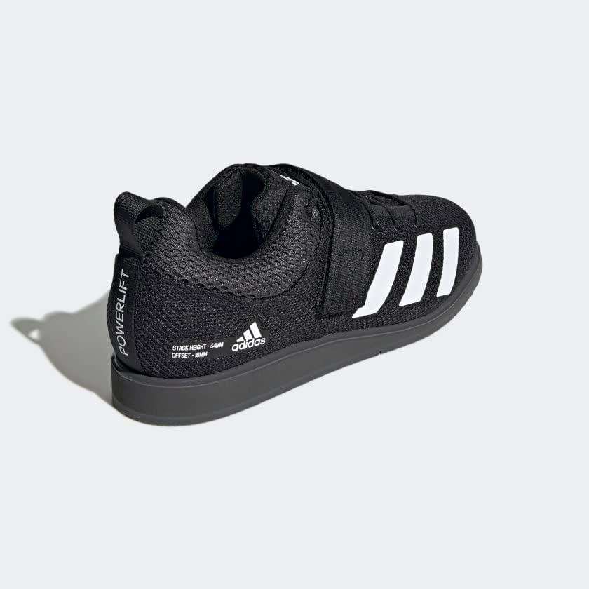 imageadidas UnisexAdult Powerlift 5Core BlackFtwr WhiteGrey Six
