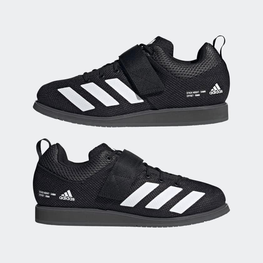 imageadidas UnisexAdult Powerlift 5Core BlackFtwr WhiteGrey Six
