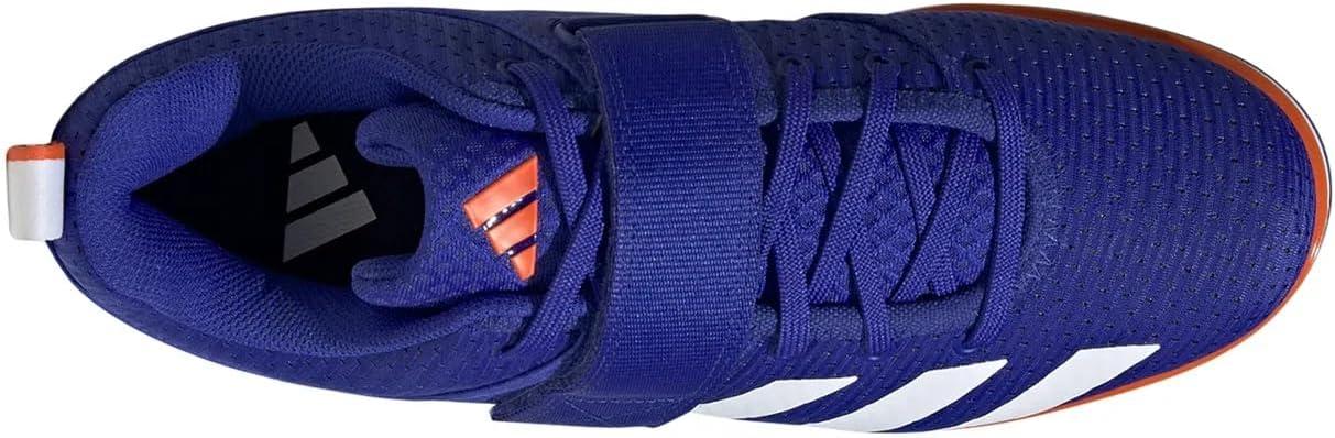 imageadidas UnisexAdult Powerlift 5Lucid BlueWhiteImpact Orange