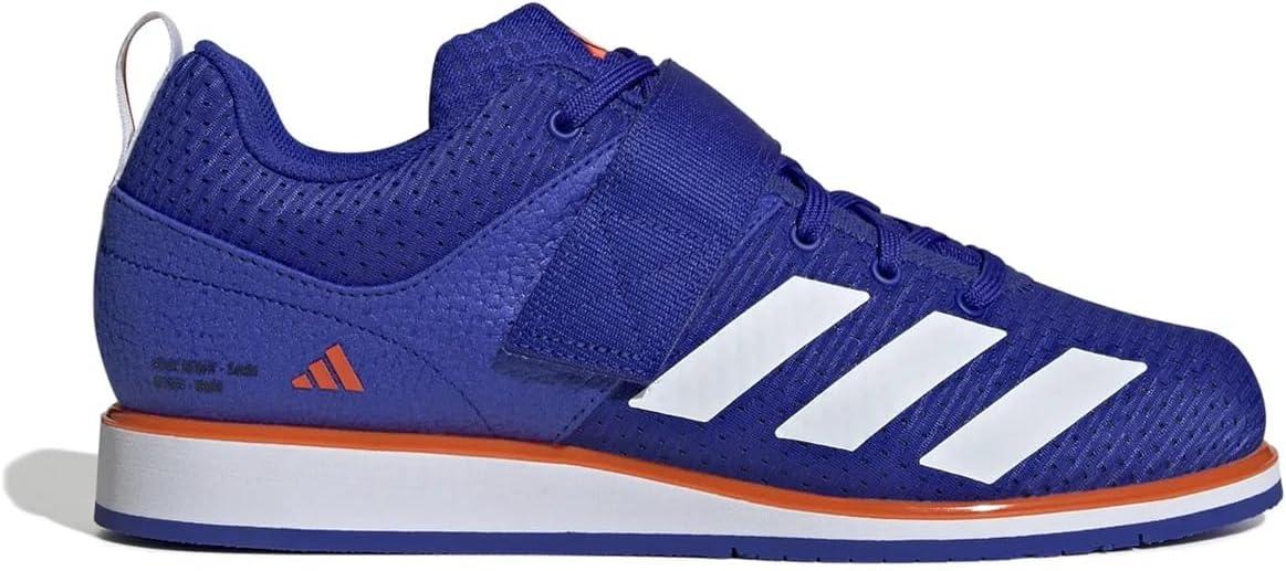 imageadidas UnisexAdult Powerlift 5Lucid BlueWhiteImpact Orange