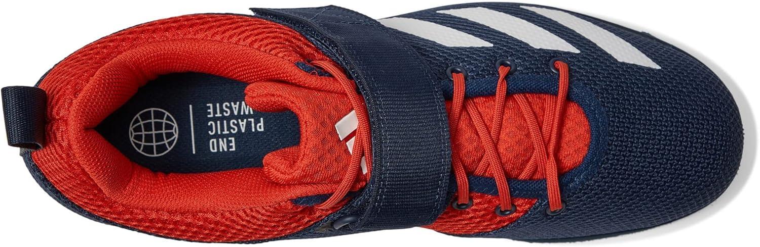 imageadidas UnisexAdult Powerlift 5Team Navy BlueWhiteBetter Scarlet