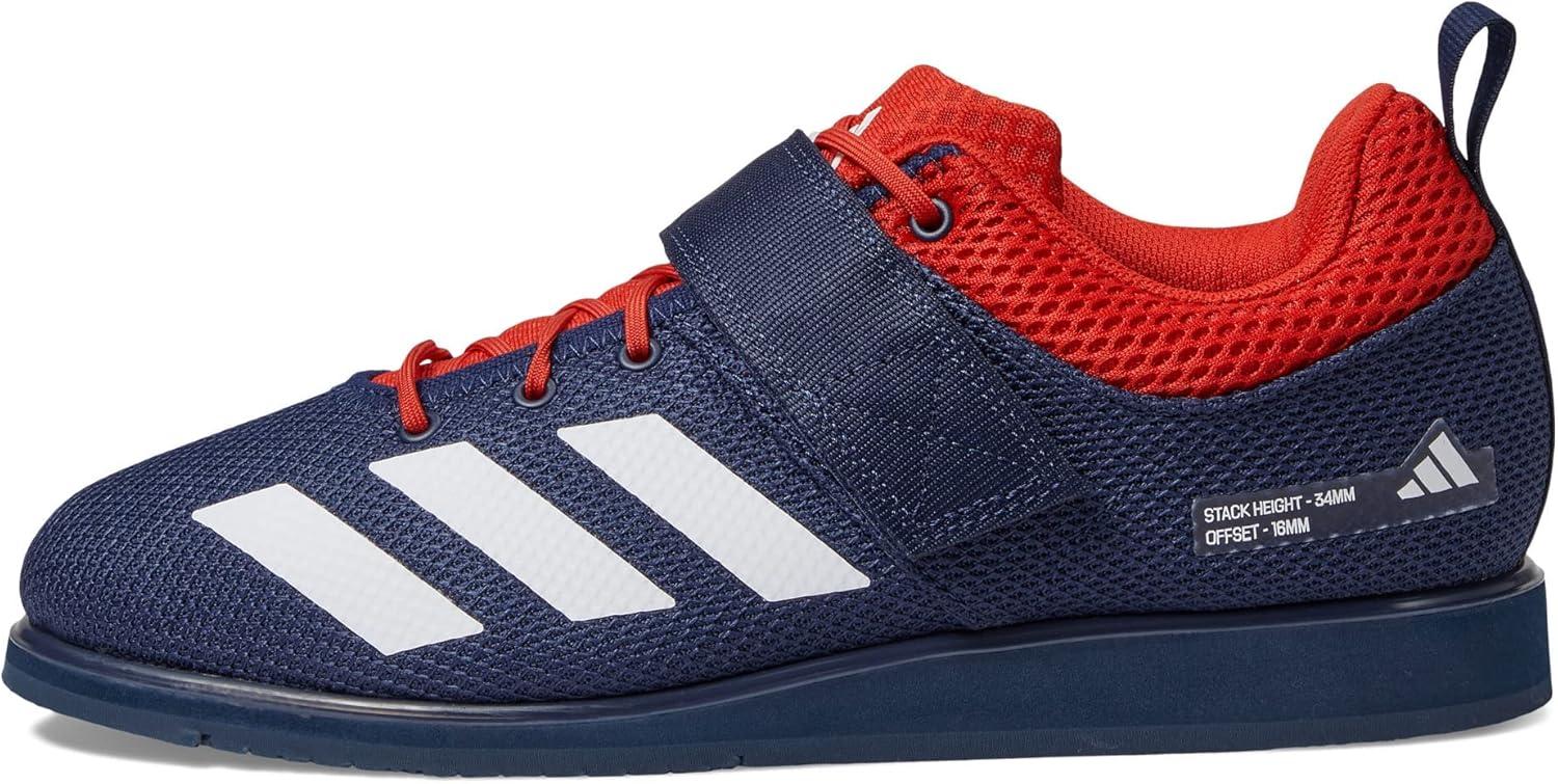 imageadidas UnisexAdult Powerlift 5Team Navy BlueWhiteBetter Scarlet