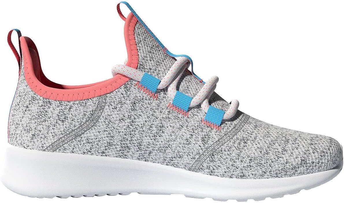 imageadidas Womens Cloudfoam Pure Running ShoeWhiteAcid RedGrey