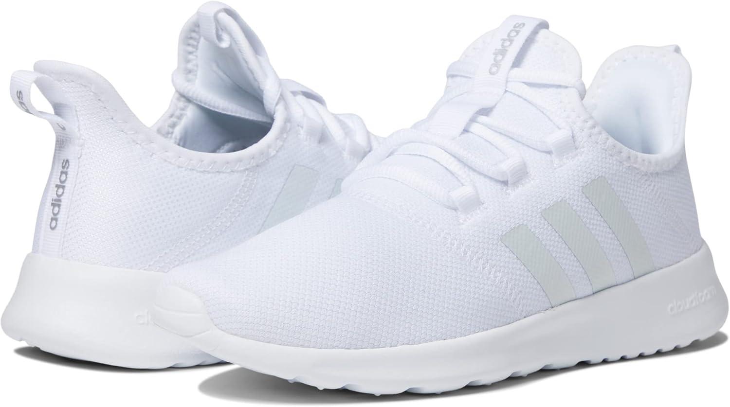 imageadidas Womens Cloudfoam Pure Running ShoeWhiteWhiteSilver Metallic