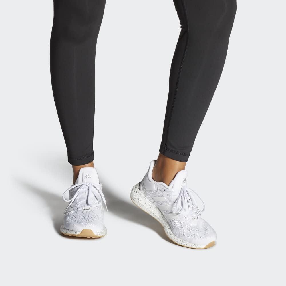 imageadidas Womens Pureboost 21 Running ShoesWhiteWhiteSilver Metallic