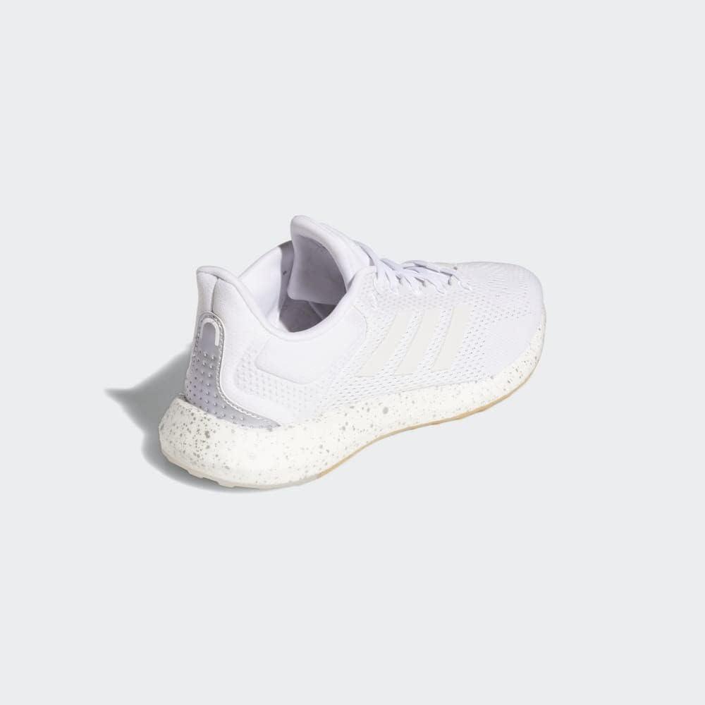 imageadidas Womens Pureboost 21 Running ShoesWhiteWhiteSilver Metallic