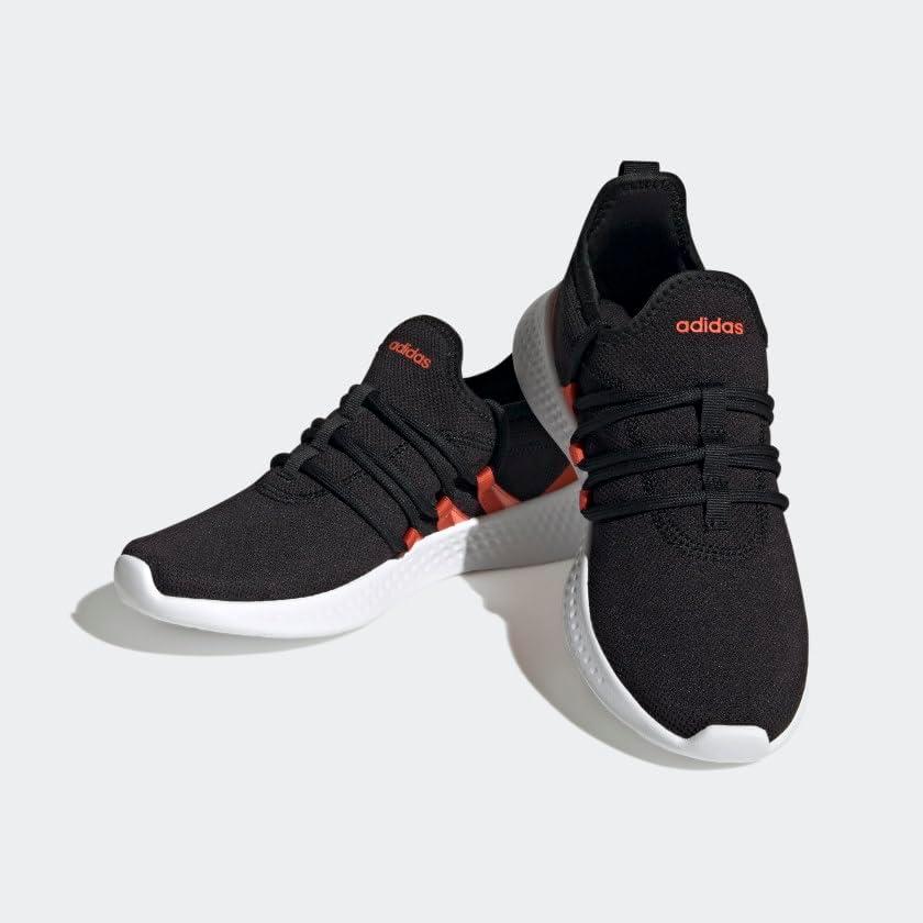 imageadidas Womens PuremotionRunning ShoeBlackWhitePreloved Red