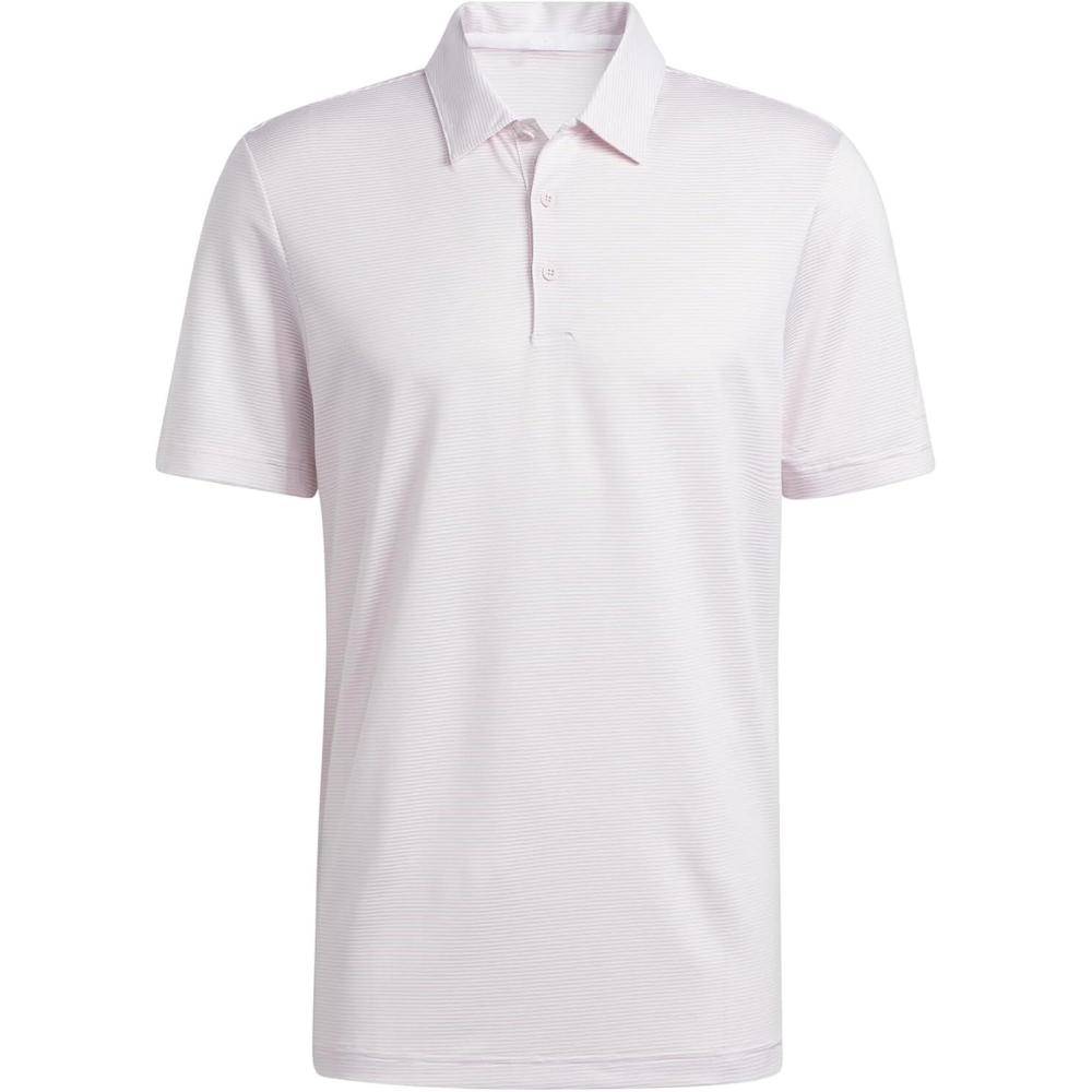imageadidas Mens Ottoman Golf Polo ShirtAlmost PinkWhite