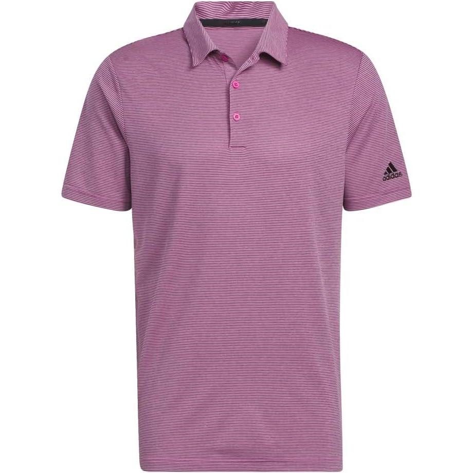 imageadidas Mens Ottoman Golf Polo ShirtLucid FuchsiaBlack