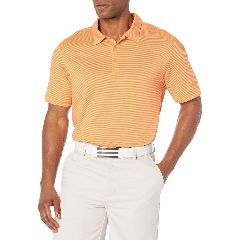 imageadidas Mens Ottoman Golf Polo ShirtOrange RushPulse Amber