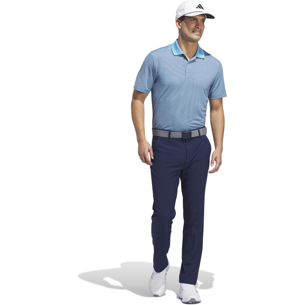 imageadidas Mens Ottoman Golf Polo ShirtSemi Blue Burst