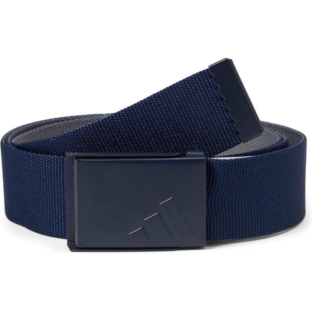 imageadidas Mens Reversible Web Golf BeltCollegiate NavyGrey Four 25