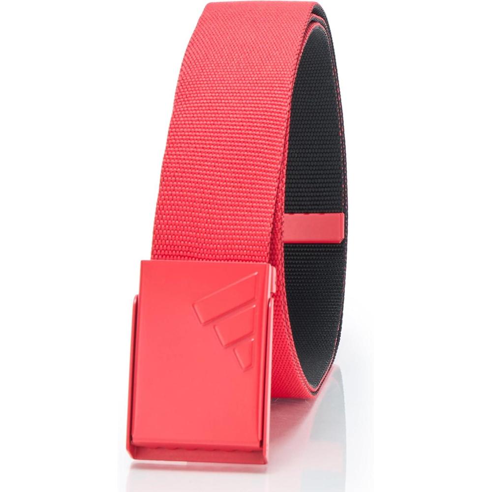 imageadidas Mens Reversible Web Golf BeltPure RubyBlack