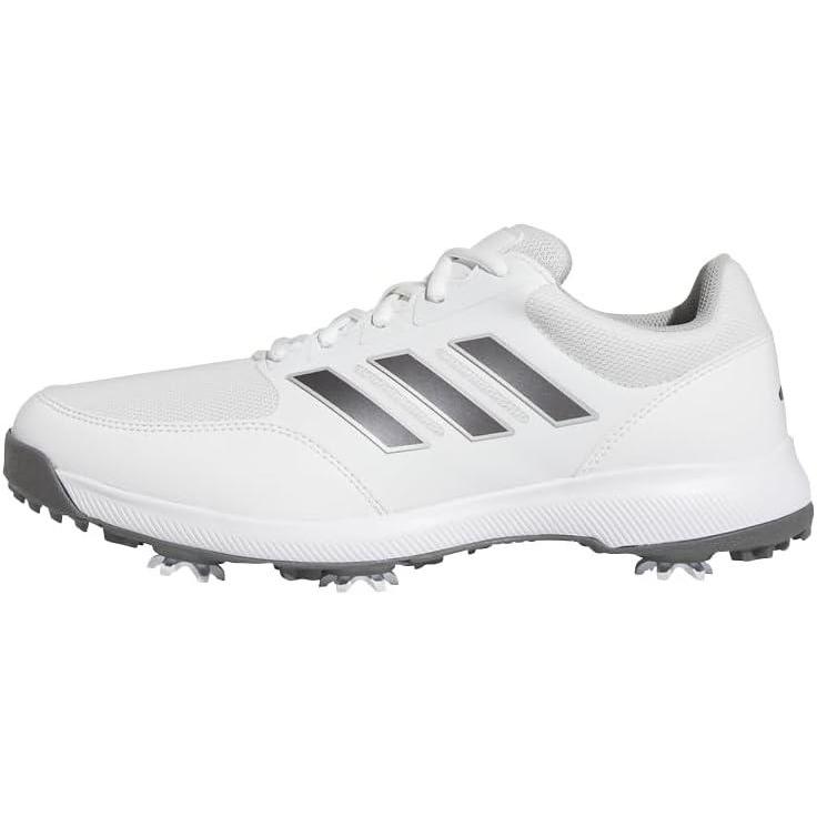 imageadidas Mens Tech Response 30 Golf ShoesCloud White Dark Silver Metallic