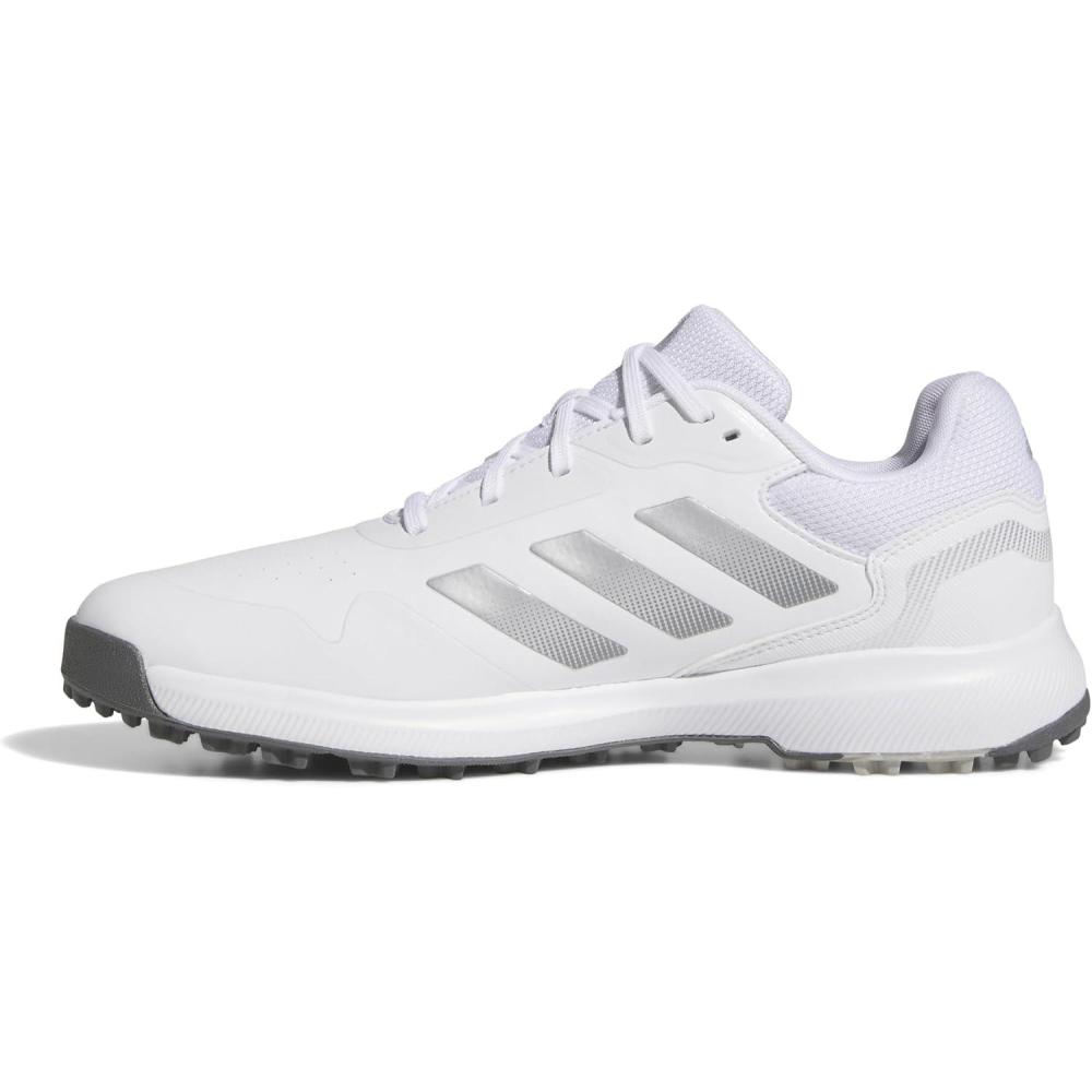 imageadidas Mens Traxion Response Spikeless Golf ShoeFtwr WhiteSilver MetIron Met
