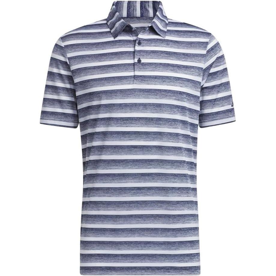 imageadidas Mens TwoColor Stripe Polo ShirtCollegiate NavyWhite
