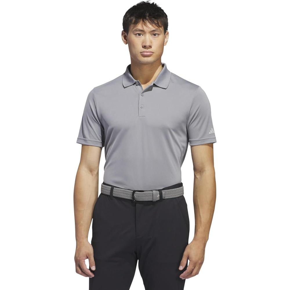 imageadidas Mens TwoColor Stripe Polo ShirtGreen SparkCrystal Jade