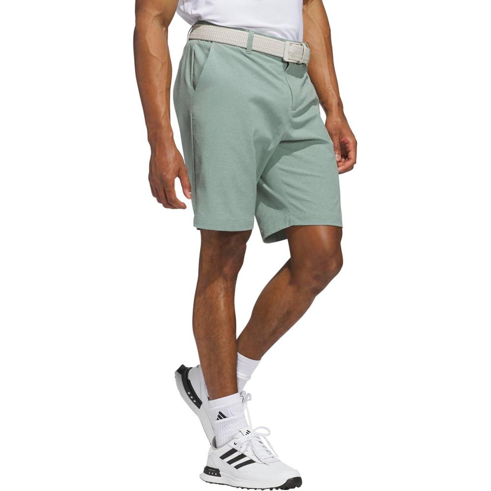 imageadidas Mens Ultimate365 9inch Textured ShortSilver Green 23
