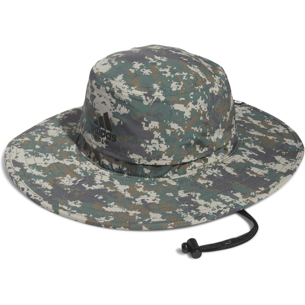 imageadidas UPF Wide Brim Golf HatDigital Camo