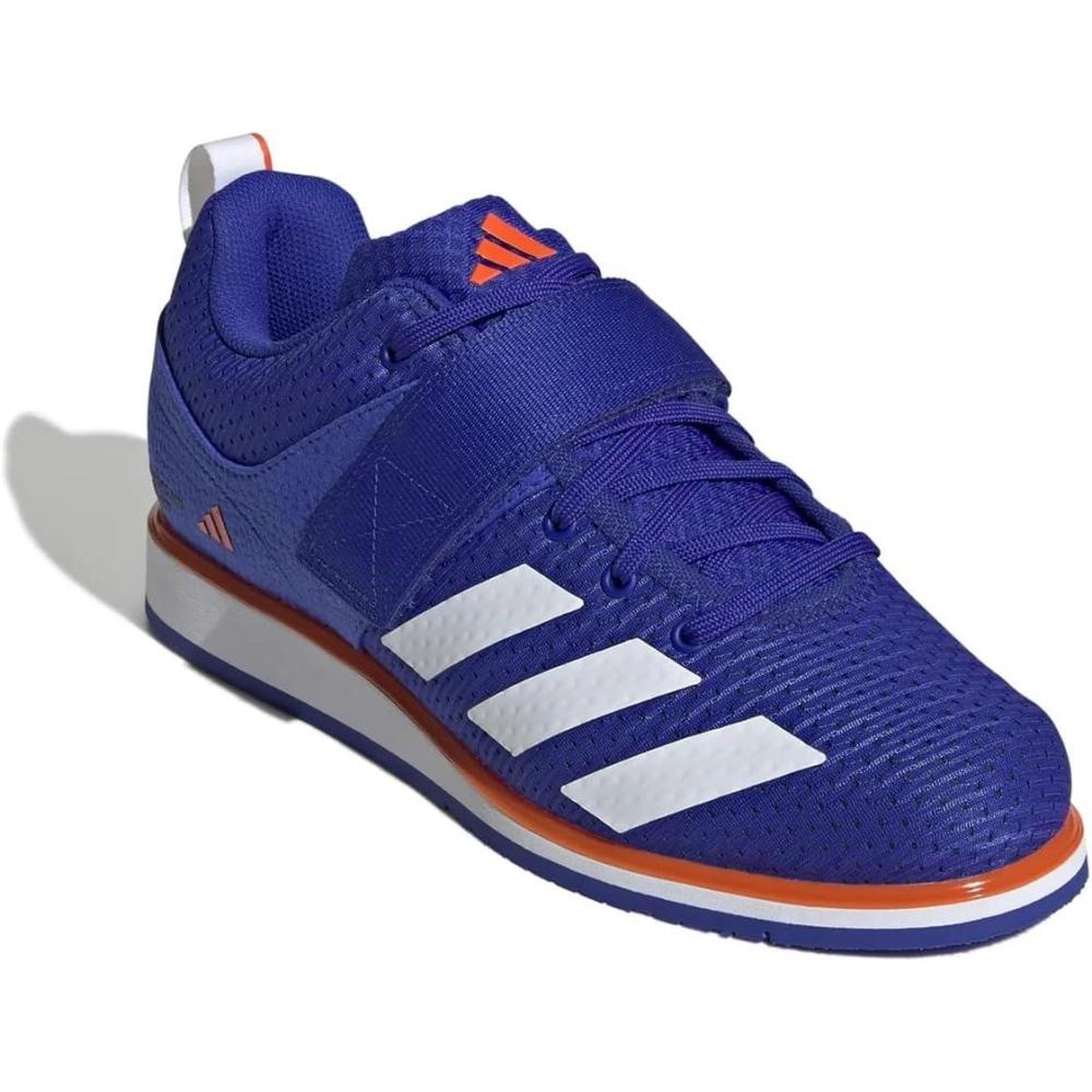 imageadidas UnisexAdult Powerlift 5Lucid BlueWhiteImpact Orange