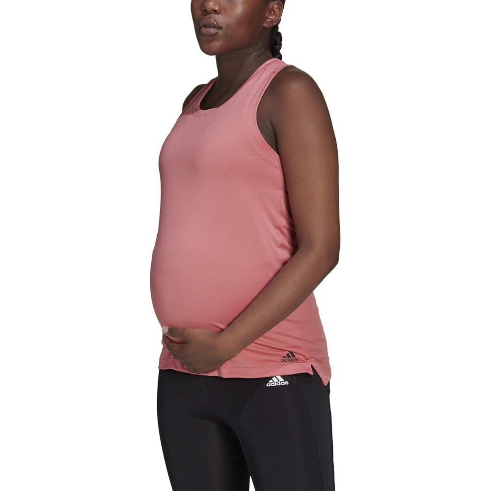 imageadidas Womens Aeroready Designed 2 Move Sport Tank Top MaternityHazy RoseBlack
