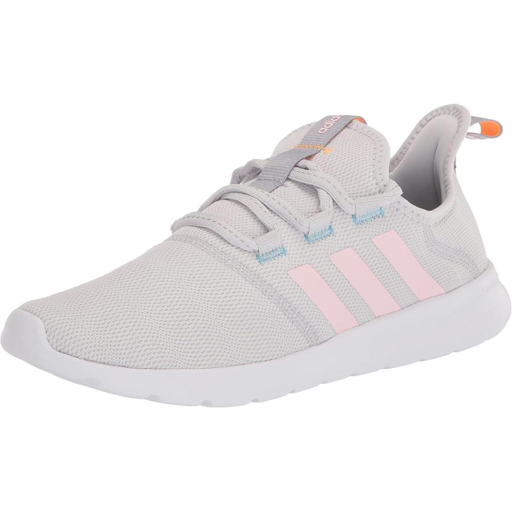 imageadidas Womens Cloudfoam Pure Running ShoeDash GreyClear PinkFlash Orange