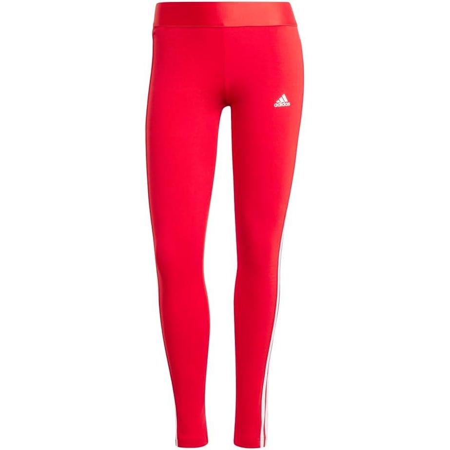 imageadidas Womens Essentials 3Stripes LeggingsBetter Scarlet