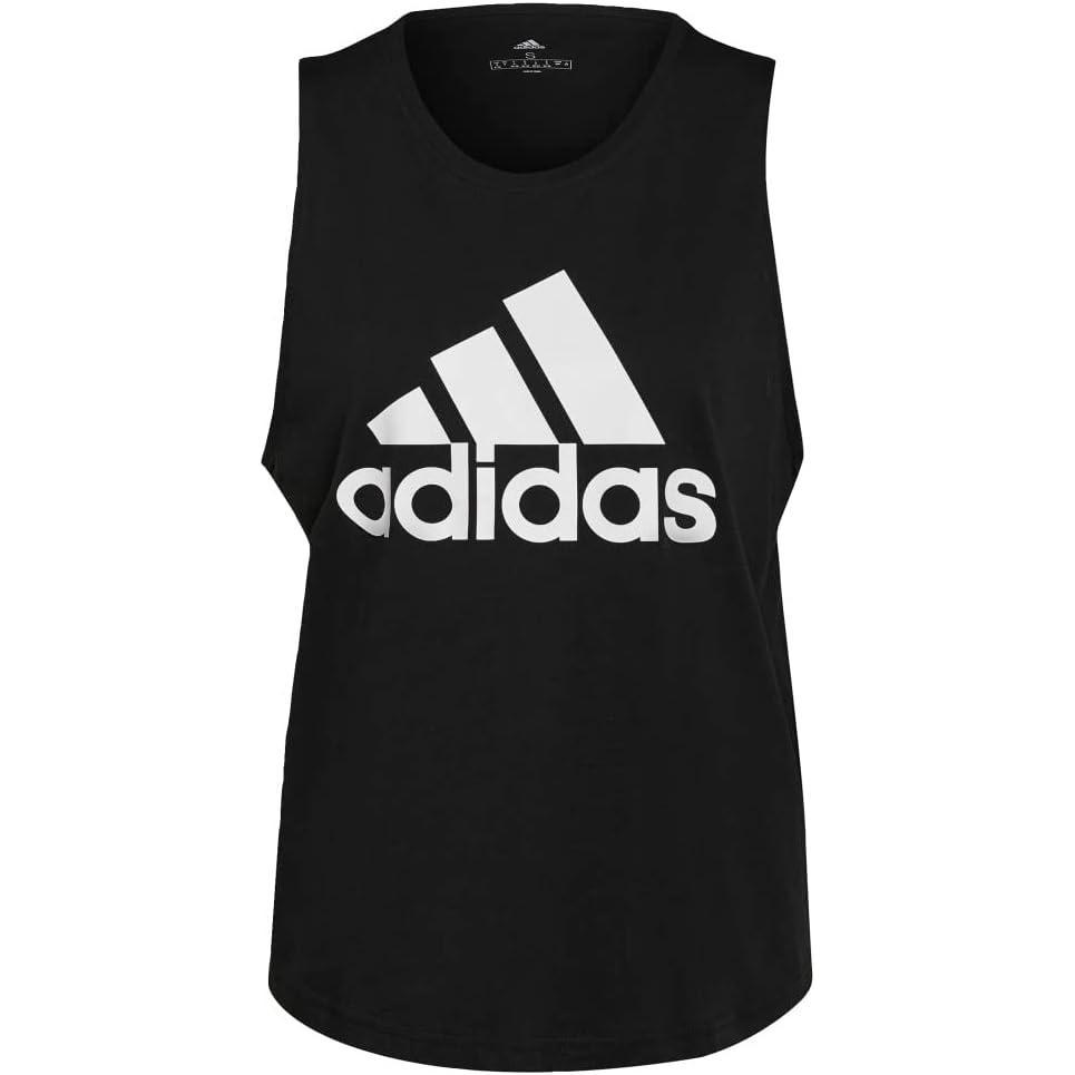 imageadidas Womens Essentials Big Logo Tank TopBlackWhite
