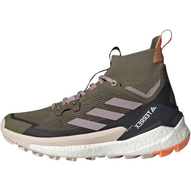 imageadidas Womens Kanadia 2 Trail Running ShoeOlive StrataPreloved FigAmber Tint