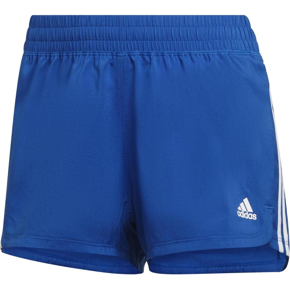 imageadidas Womens Pacer 3Stripes Woven ShortsTeam Royal BlueWhite