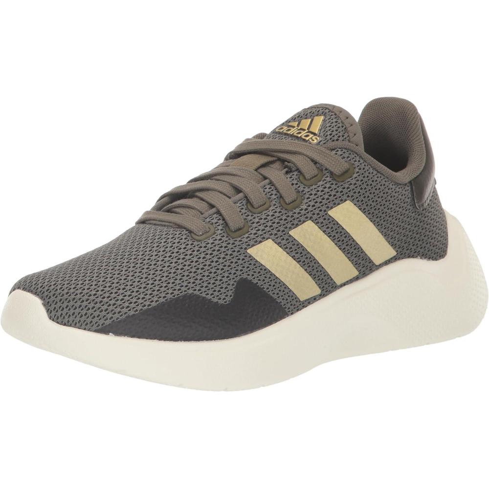 imageadidas Womens Puremotion 20 Shoes RunningOlive StrataGold MetallicOff White