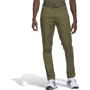 adidas Men’s Go-to 5-Pocket Tapered Fit Golf Pants(Olive Strata)
