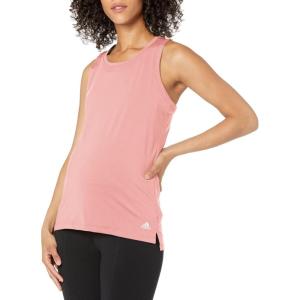 adidas Women’s Aeroready Designed 2 Move Sport Tank Top (Maternity)(Wonder Mauve/White)