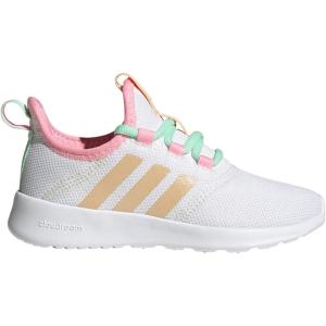 adidas Women’s Cloudfoam Pure Running Shoe(Core White Acid Orange Beam Pink)
