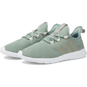 adidas Women’s Cloudfoam Pure Running Shoe(Silver Green/Silver Pebble/Wonder White)