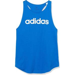 adidas Women’s Essentials Linear Tank Top(Blue/White)
