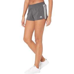 adidas Women’s Pacer 3-Stripes Woven Shorts(Grey Six/Black)