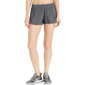 adidas Women’s Pacer 3-Stripes Woven Shorts(Grey/Black)
