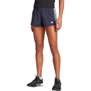 adidas Women’s Pacer 3-Stripes Woven Shorts(Ink/White)