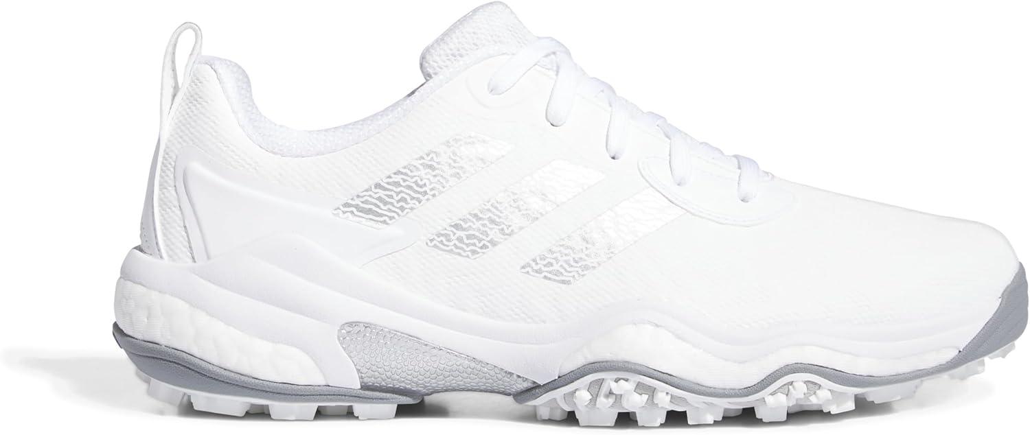 imageAdidas Mens Golf CODECHAOS 25 Spikeless ShoesFootwear WhiteSilver MetallicGrey Two