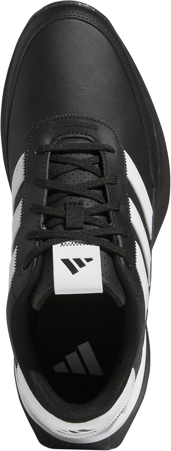 imageAdidas Mens S2g Spikeless Leather 24 Golf ShoesCore BlackFootwear WhiteIron Metallic