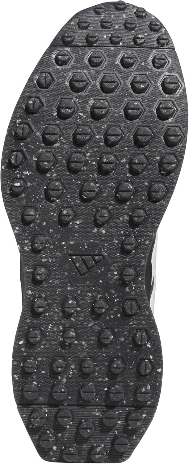 imageAdidas Mens S2g Spikeless Leather 24 Golf ShoesCore BlackFootwear WhiteIron Metallic