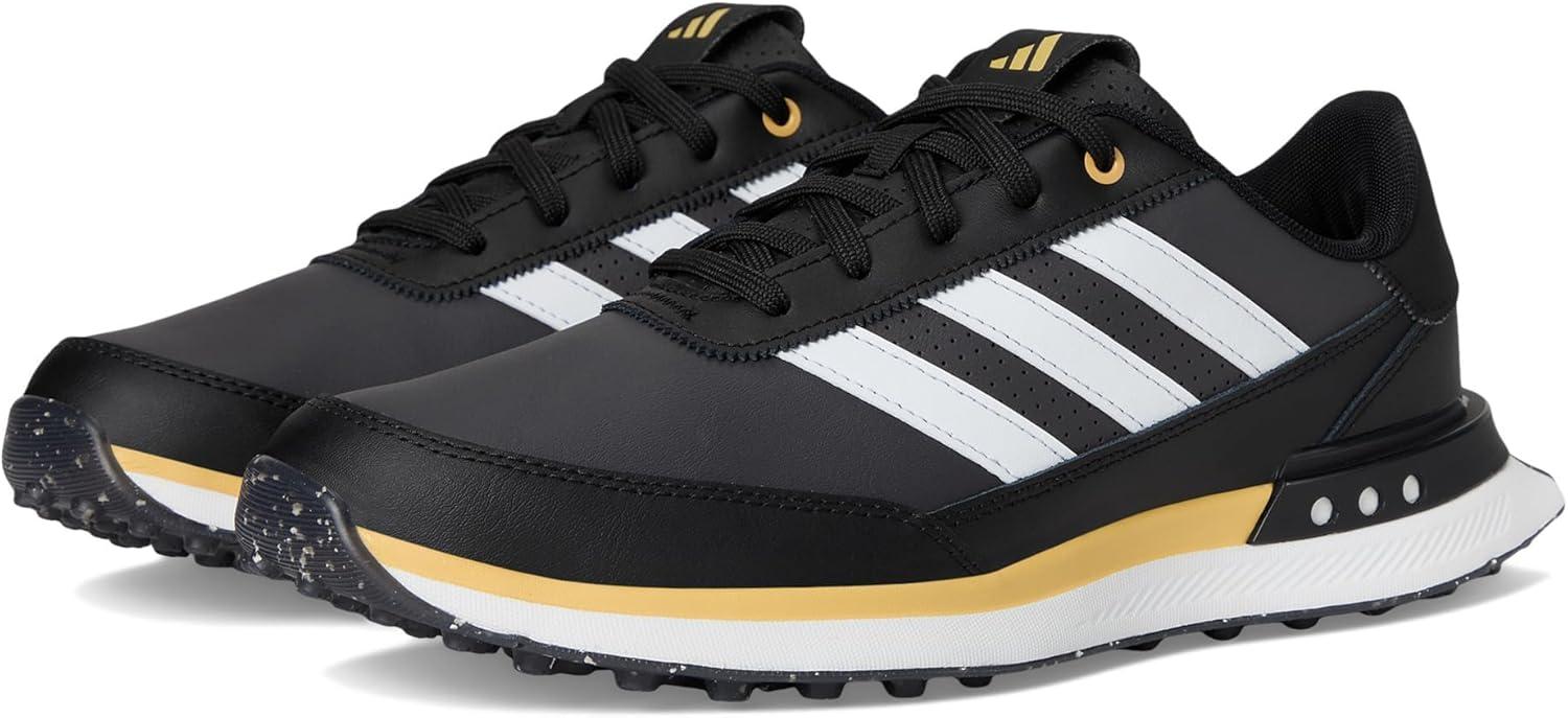 imageAdidas Mens S2g Spikeless Leather 24 Golf ShoesCore BlackFootwear WhiteOat