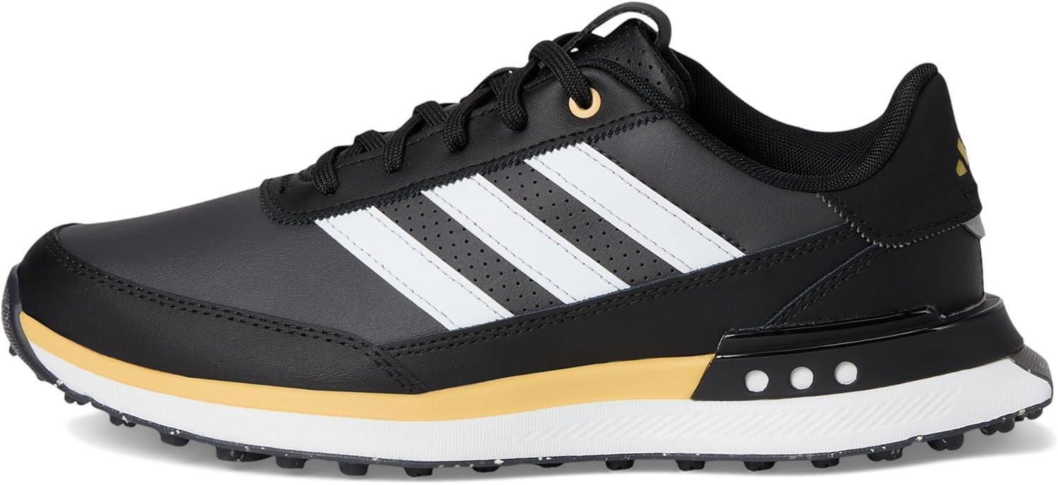 imageAdidas Mens S2g Spikeless Leather 24 Golf ShoesCore BlackFootwear WhiteOat