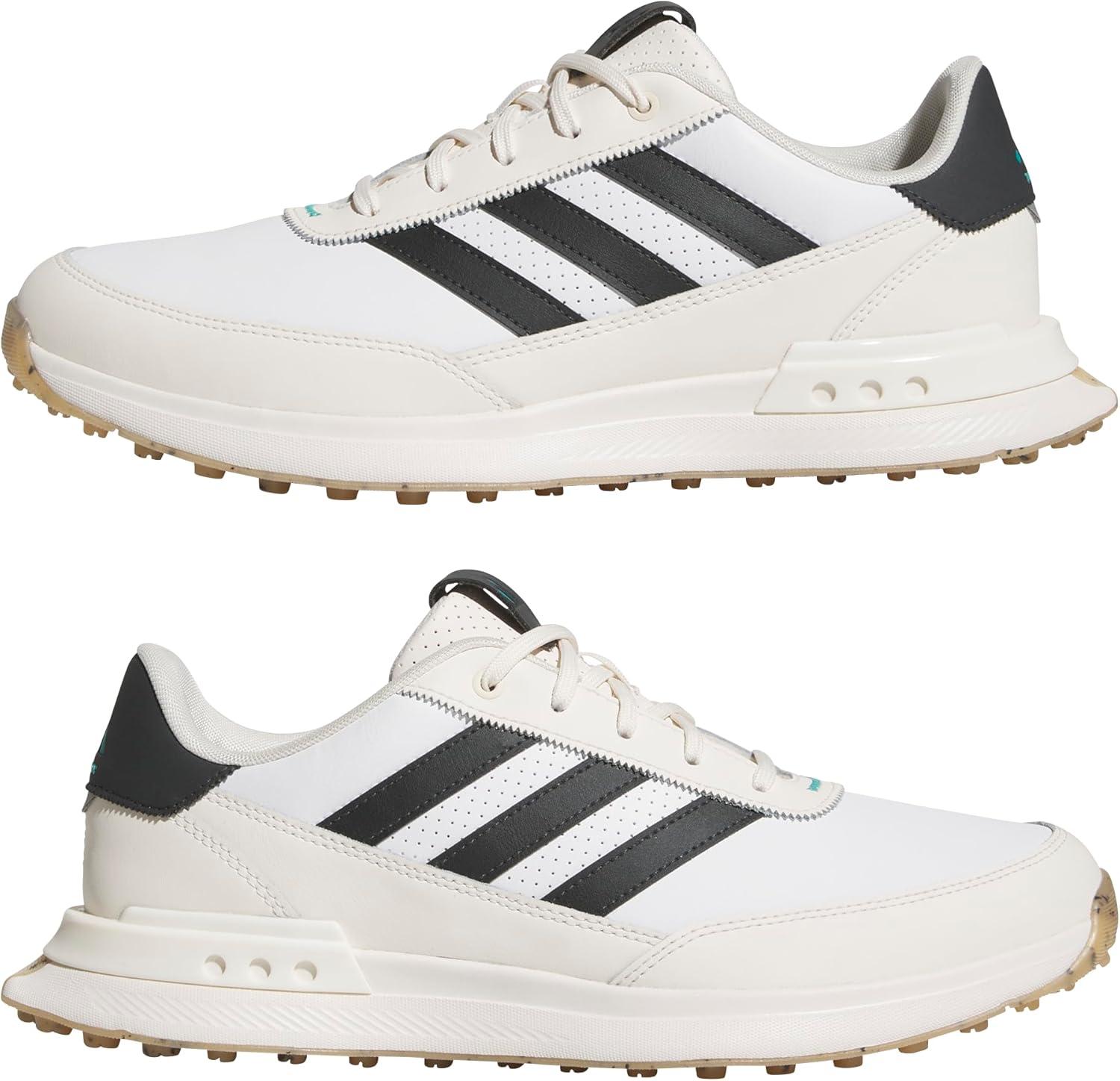 imageAdidas Mens S2g Spikeless Leather 24 Golf ShoesFootwear WhiteCarbonChalk White