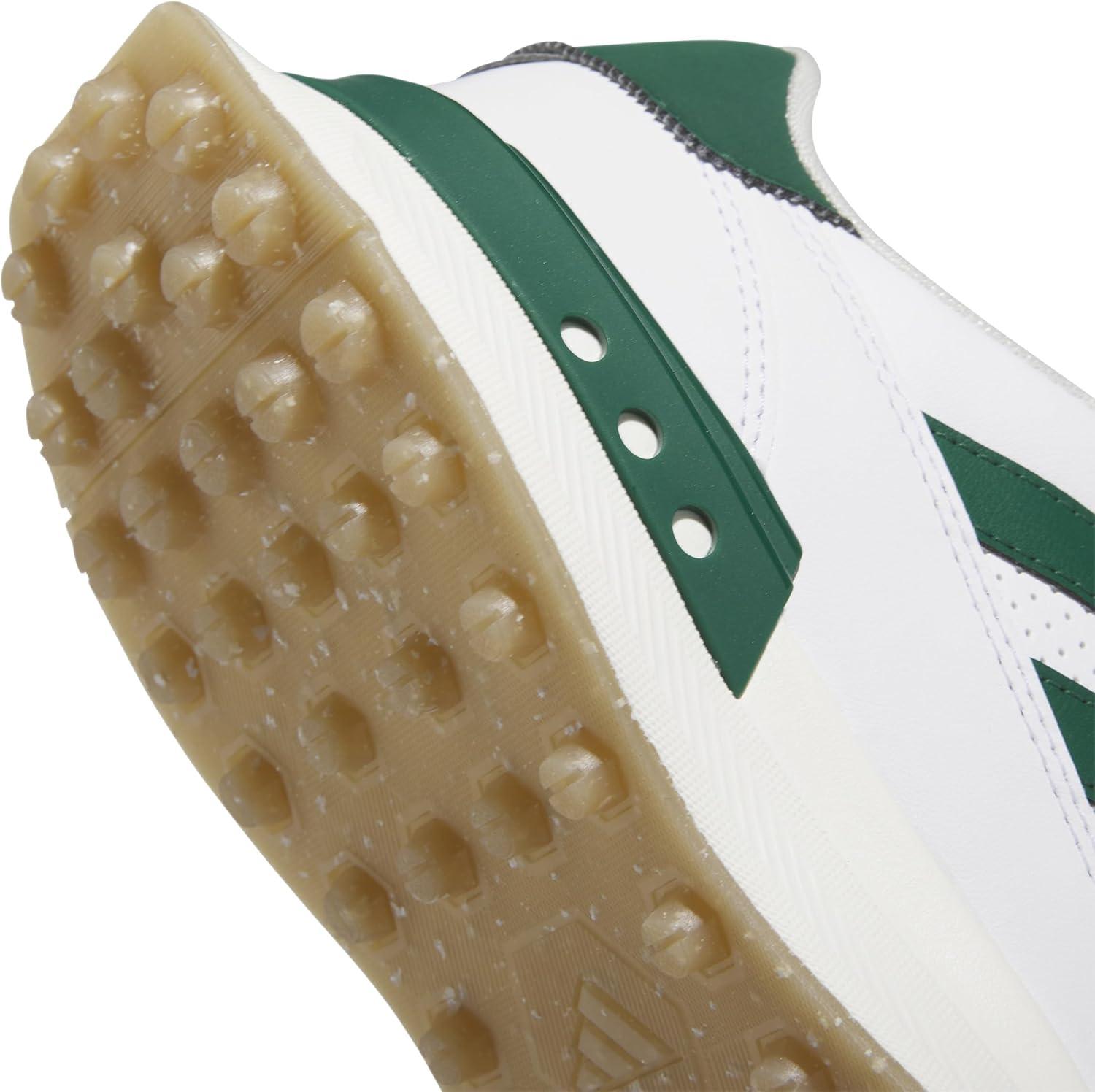 imageAdidas Mens S2g Spikeless Leather 24 Golf ShoesFootwear WhiteCollegiate GreenGum 4